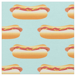Hot Dog Pattern Fabric