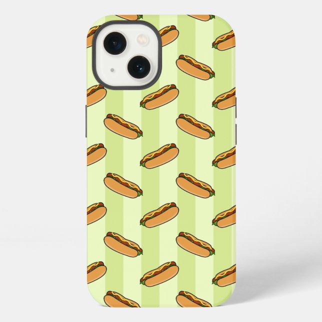 Hot Dog Pattern iPad Case (Back)