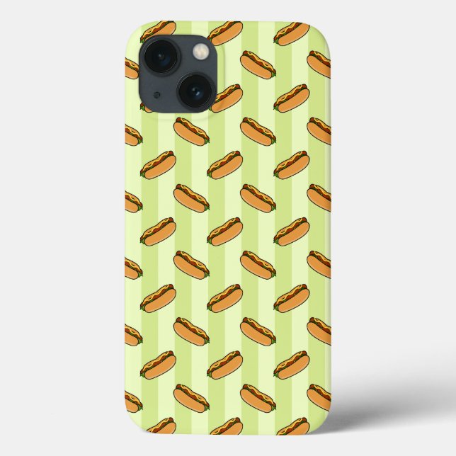Hot Dog Pattern iPad Case (Back)