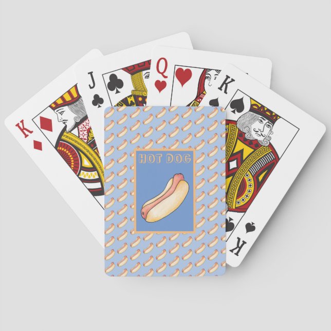 Hot dog playing cards (Back)