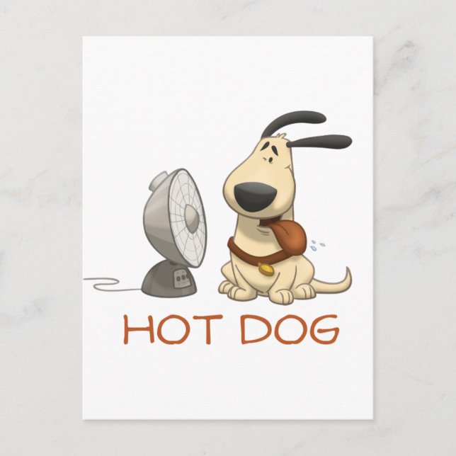 Hot Dog Postcard (Front)