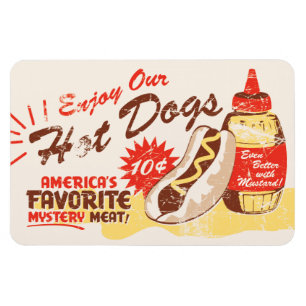 Hot Dog Premium Magnet