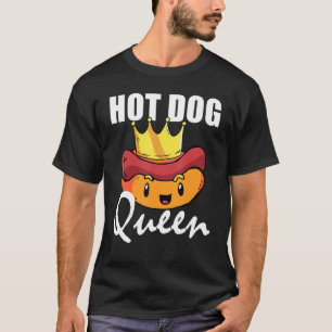 Hot Dog Queen  Wiener Sausage Hotdog Couples T-Shirt