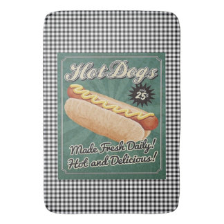 Hot Dog Retro Bath Mat