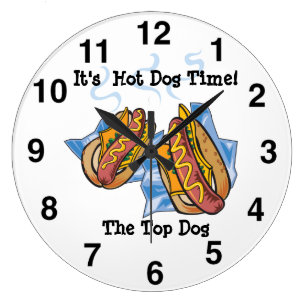 Hot Dog Shop Wall Clock
