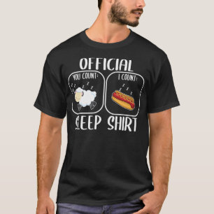 Hot Dog Sleep Shirt Count Sheep
