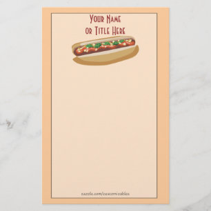 Hot Dog Stationery