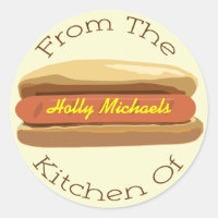 Hot Dog Sticker - From The Kitchen Of...
