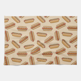 Hot dog tea towel