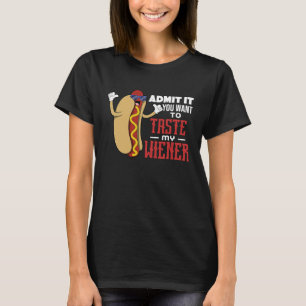 hot dog text  dad joke  pun  adult joke T-Shirt