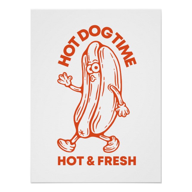 Hot Dog Time Poster (Front)