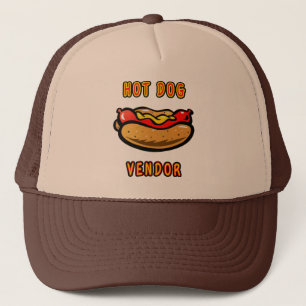 Hot Dog Vendor Trucker Hat by Mini Brothers