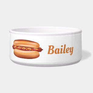 Hot Dog With Condiments And Custom Pet Name