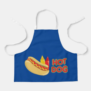 Hot Dog with Mustard and Ketchup Apron