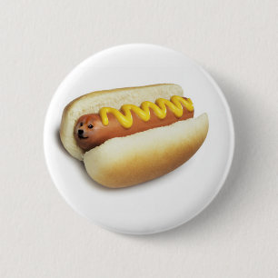 Hot Doge Meme 6 Cm Round Badge
