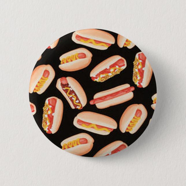 Hot Dogs 6 Cm Round Badge (Front)
