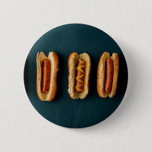 Hot Dogs and Buns 6 Cm Round Badge