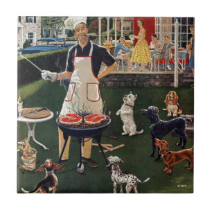 Hot Dogs Ceramic Tile