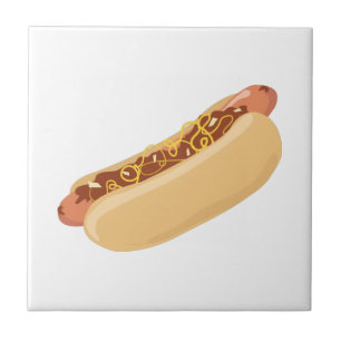 Hot Dogs Ceramic Tile