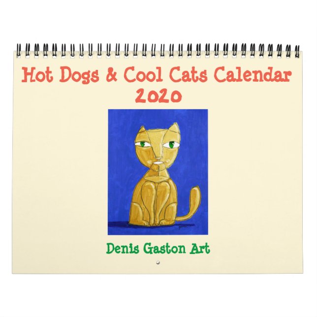 Hot Dogs & Cool Cats Calendar 2020 (Cover)