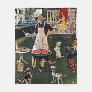 Hot Dogs Fleece Blanket