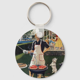 Hot Dogs Key Ring