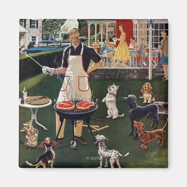 Hot Dogs Magnet (Front)