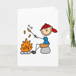 Hot Dogs On Campfire Card