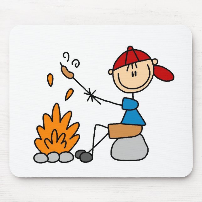 Hot Dogs On Campfire Mousepad (Front)
