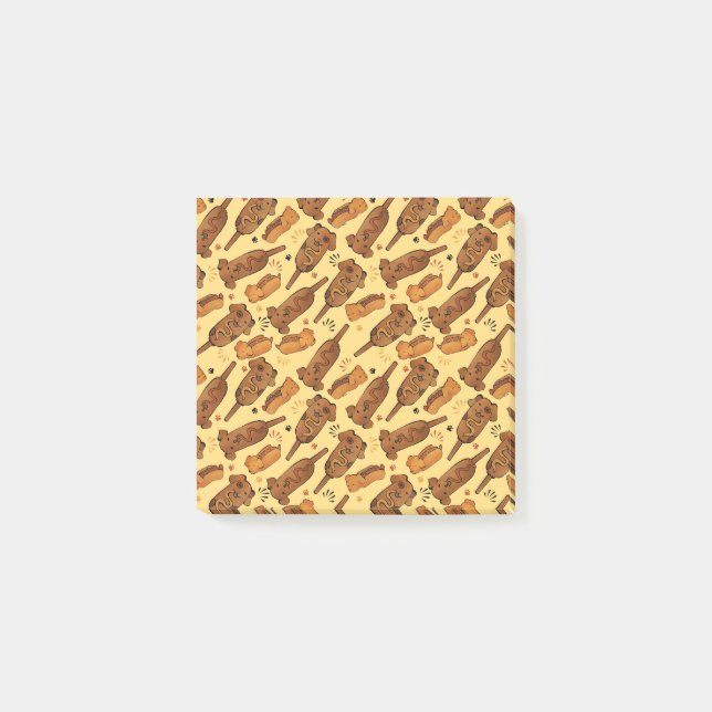 Hot Dogs Sticky Post-it Notes (Front)