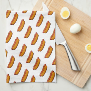 Hot Dogs Tea Towel
