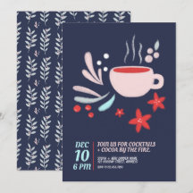 Hot Drink in Pastel Mug Cosy Holiday