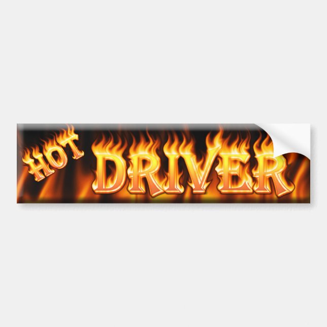 hot driver bumper sticker (Front)