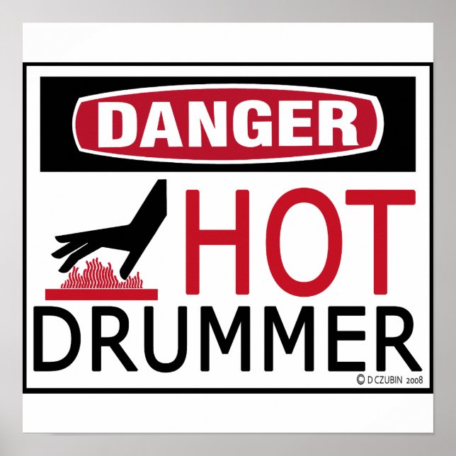 Hot Drummer Poster (Front)