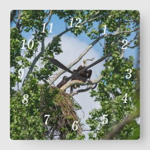 Hot Eagles Wall Clock