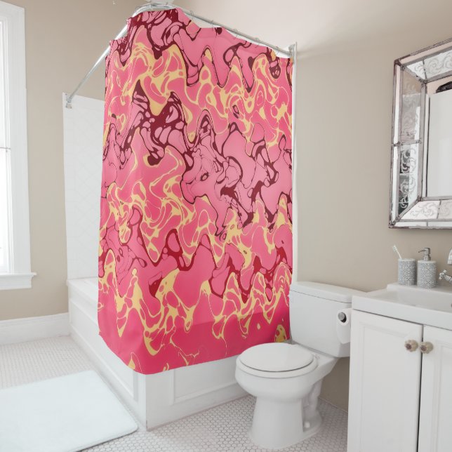 Hot Evening Shower Curtain (In Situ)