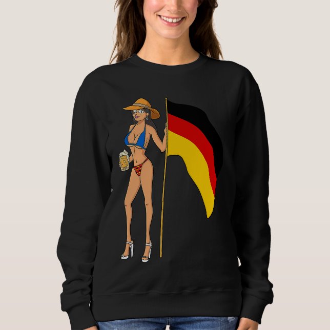 Hot Fan Girl Germany Sweatshirt (Front)
