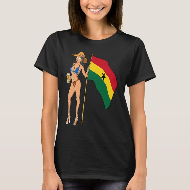 Hot Fan Girl Ghana T-Shirt (Front)
