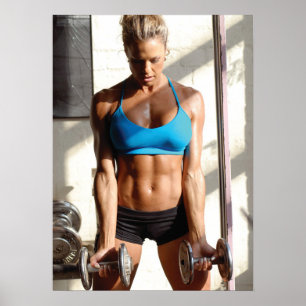 Hot Female Fitness Girls - Gym Poster