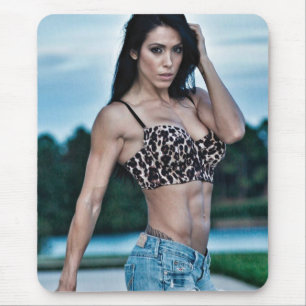 Hot Female Fitness Girls Mouse Pad