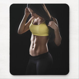 Hot Female Fitness Girls Mouse Pad