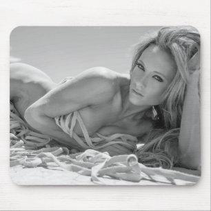 Hot Female Fitness Girls Mouse Pad