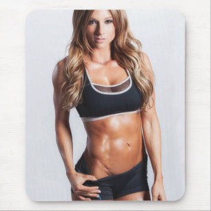 Hot Female Fitness Girls Mouse Pad
