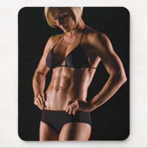Hot Female Fitness Girls Mouse Pad