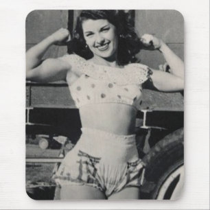 Hot Female Fitness Girls Mouse Pad