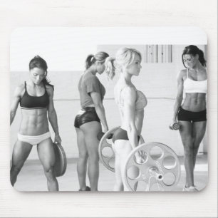 Hot Female Fitness Girls Mouse Pad