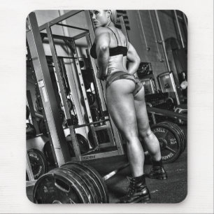 Hot Female Fitness Girls Mouse Pad
