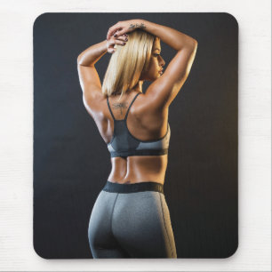 Hot Female Fitness Girls Mouse Pad