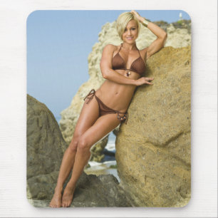 Hot Female Fitness Girls Mouse Pad