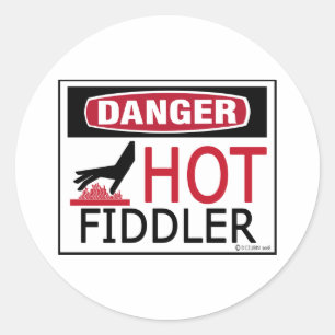 Hot Fiddler Classic Round Sticker
